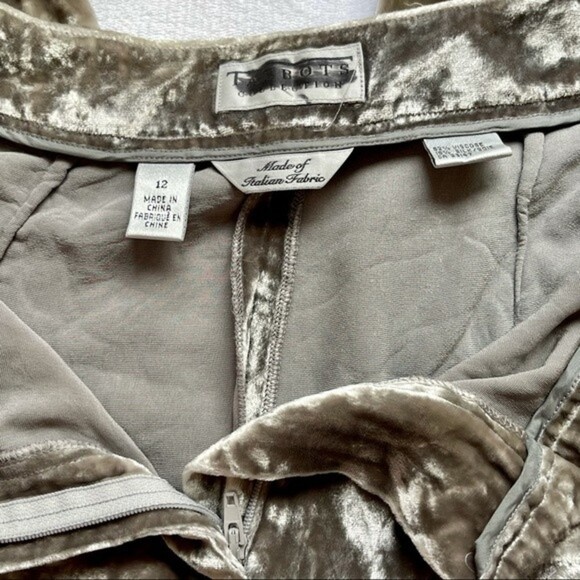 Vintage Talbots Collection Crushed Velvet Pants Silk Blend - Picture 10 of 11